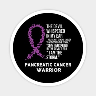 The Devil- Pancreatic Cancer Awareness Support Ribbon Magnet